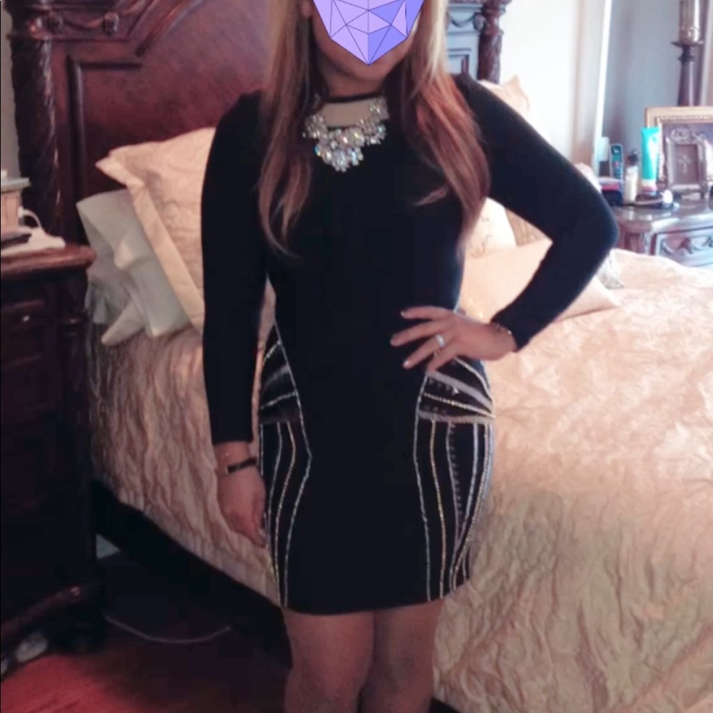 Beaded Bandage Dress - Large